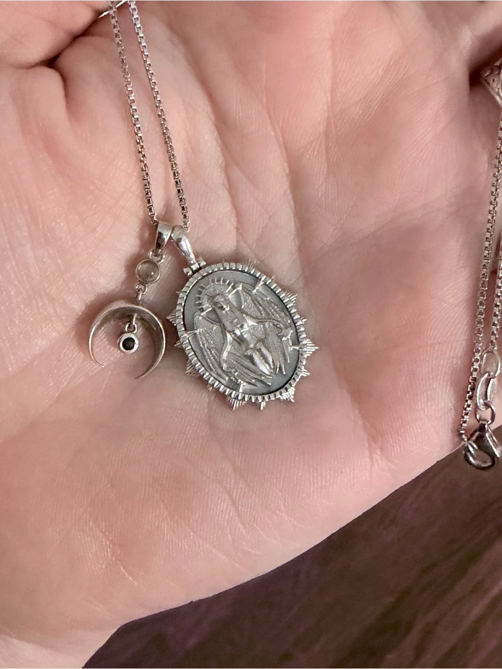 Awe Inspired Special Edition Lilith necklace with crescent moon pendant. - Picture 4 of 4